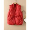 Gilet d'hiver pour femmes, couleur unie, sans manches, design gilet de style urbain