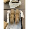 Flat bottom retro niche suede Mary Jane single shoes women's shoes 2025 new spring and autumn with skirt ballet shoes