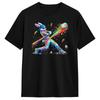 Funny Dripping Drip Rabbit Bunny Baseball Easter T-Shirts Men Leisure Cotton Tees Crew Neck Short Sleeve T Shirts Birthday Gift
