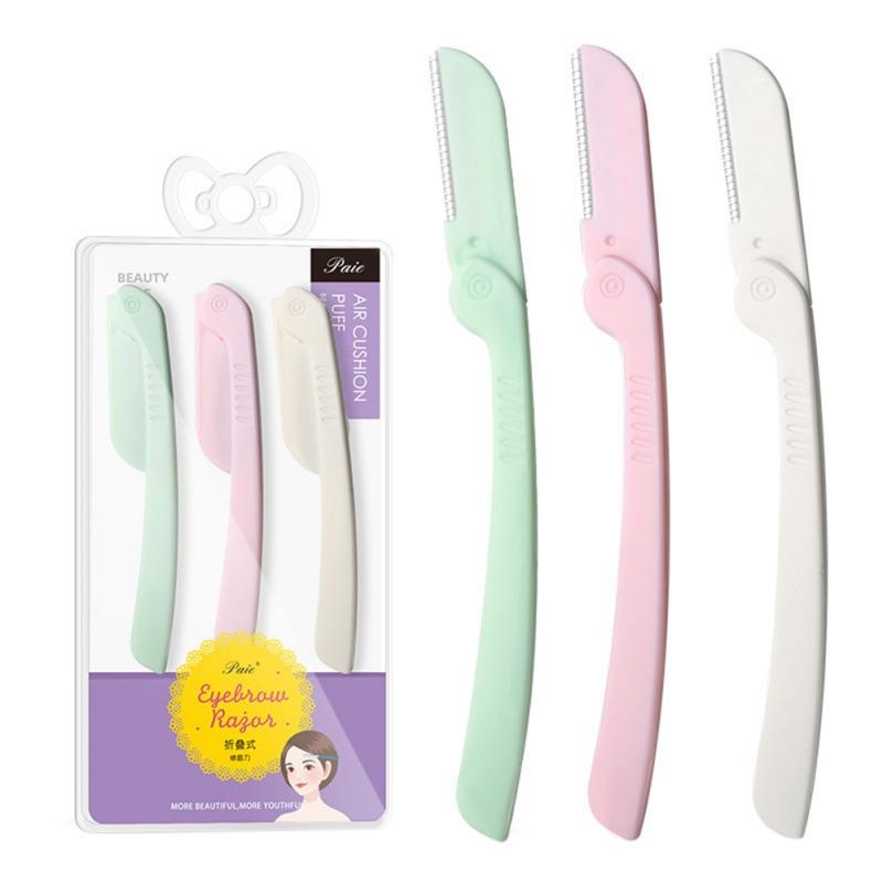 

Бритва для бровей, бритва для лица, 3 шт., профессиональная нержавеющая сталь для удаления волос на лице для женщин