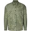 LOUIS VUITTON Shirts Men's Green Pointed Collar Moderate 1AJC48