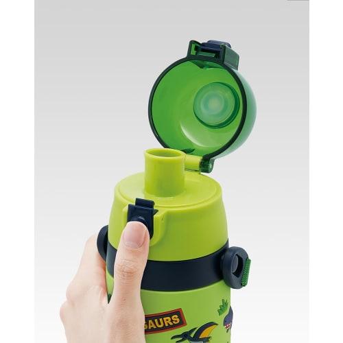 Skater Children's Stainless Steel Water Bottle Direct Drinking 480ml Dinosaur Child-friendly Lightweight Type Boys Cold Storage Dinosaur 3D Print Wate