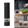 Uqezagpa Electric Pepper Mill Set, Electric Salt Mill, Pepper Grinder, USB Rechargeable, Adjustable Mill for Kitchen Cooking