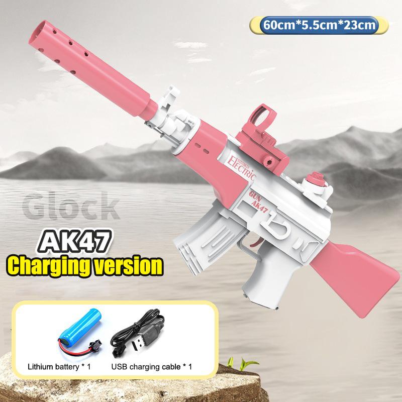 Large Capacity Water Spray Gun Summer Entertainment Water Gaming Toy Fully Automatic Water Gun Outdoor Swimming Pool Toys