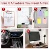 Jeffdad Magnetic Pen Pencil Holder - 4 Pcs Silicone Adjustable Holder for Refrigerator, Whiteboards, Office White Pen Holder (Black)