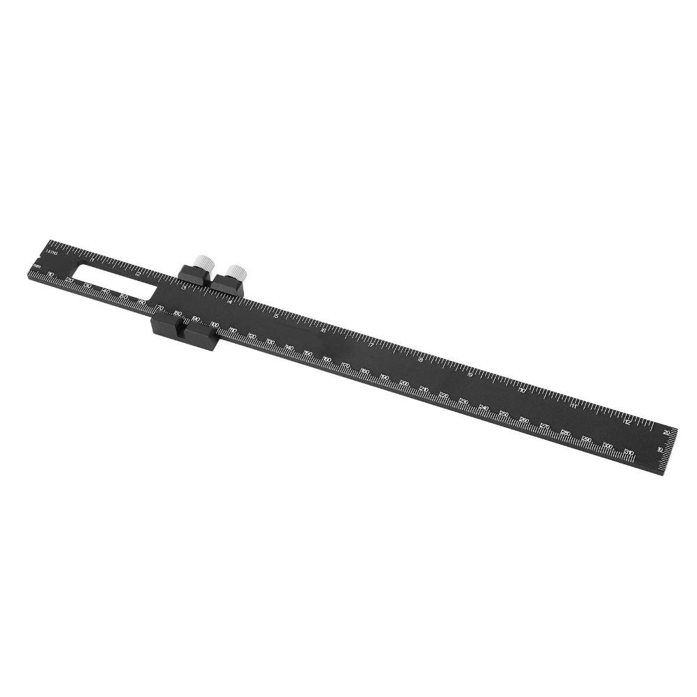 Angle Measuring T Square Ruler Aluminum Alloy Adjustable Slide Ruler For Engineer Carpenter