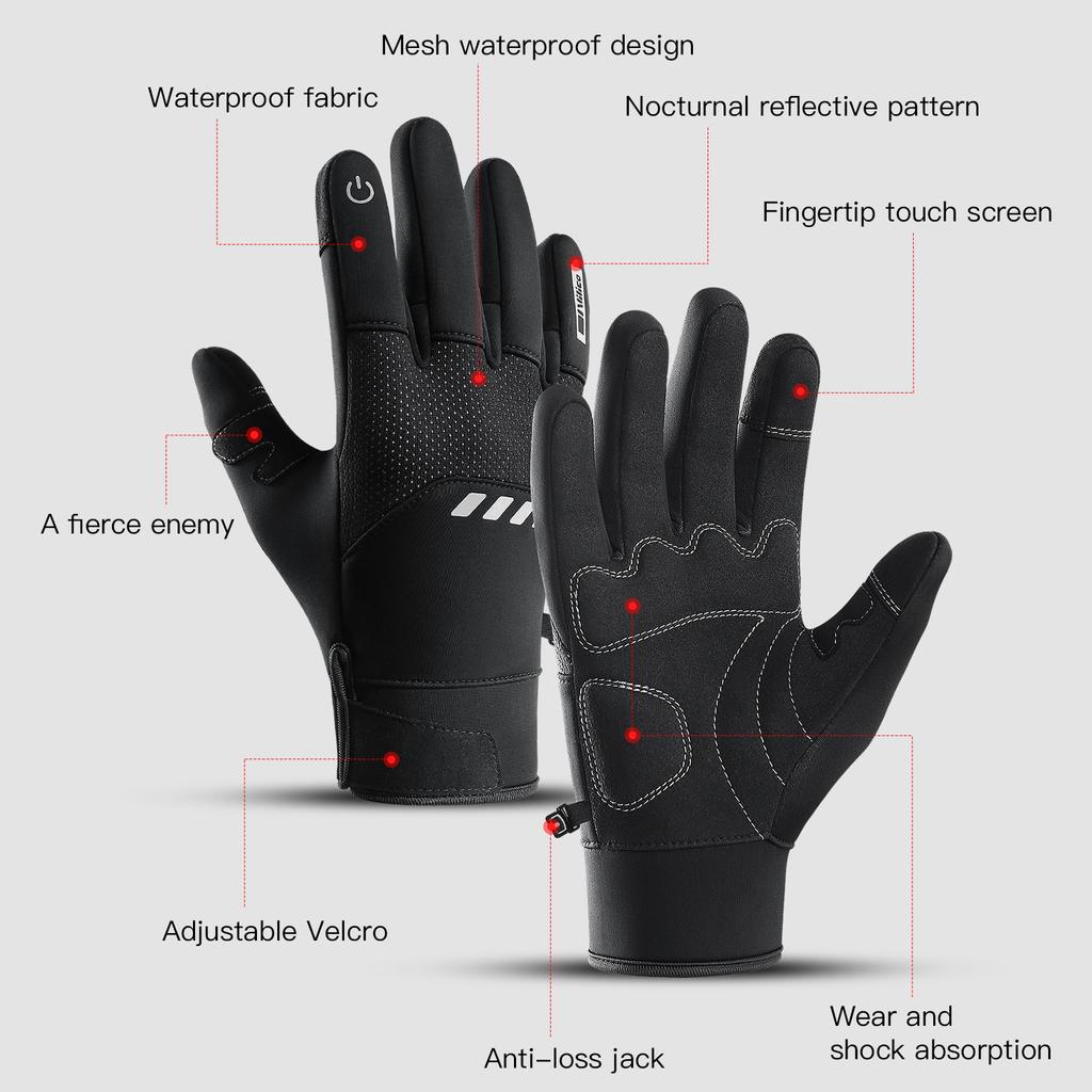 Wintersport Plus Samt Warme Handschuhe Für Herren Und Damen Touchscreen Ski Radfahren Fahrradfahren Kältefest Outdoor-Handschuhe
