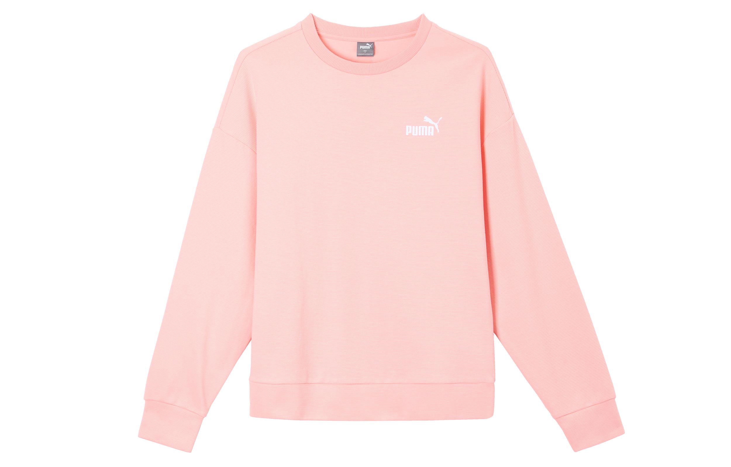 PUMA Sweatshirts Women s Pink Crew Neck Moderate Other 678444-63 2XL