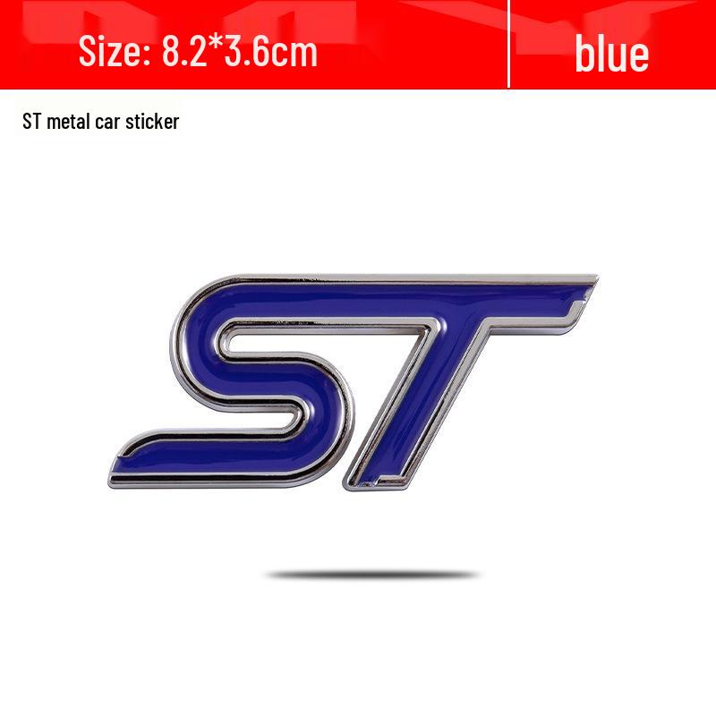 Compatible with Ford Focus, Mondeo, Fiesta, EcoSport, and Other Car Mods. ST Metal Body Stickers/tail Badges Available.