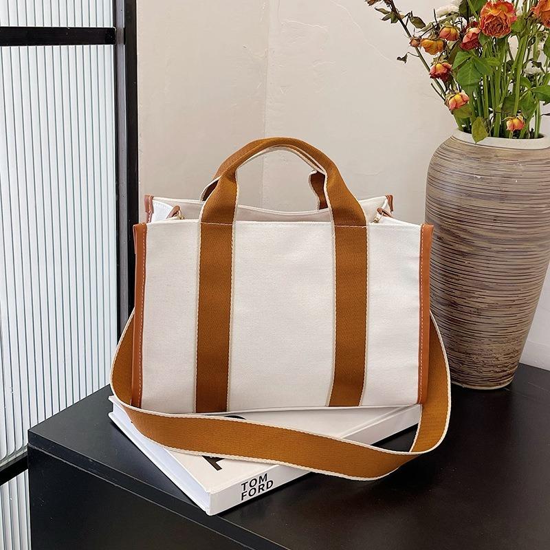 Mode Canvas Tasche Koreanisch Instagram Große Kapazität Handtasche Damen Pendler Schulter Crossbody Tragetasche