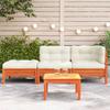 VidaXL Canapé de jardin avec coussins et repose-pied 3 places 838174
