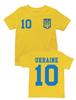 Designz pentru Tineri Ucraina Copii băieți Tricou cu NUME + NUMĂR DORIT Tricou Cupa Mondială Campionatul European UE Distracție
