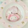 My Melody Plush Keychain Hairpin Cute My Sweet Piano Head Shape Bowknot Fluffy Plush Hairpin Barrettes Bangs Clip Girls