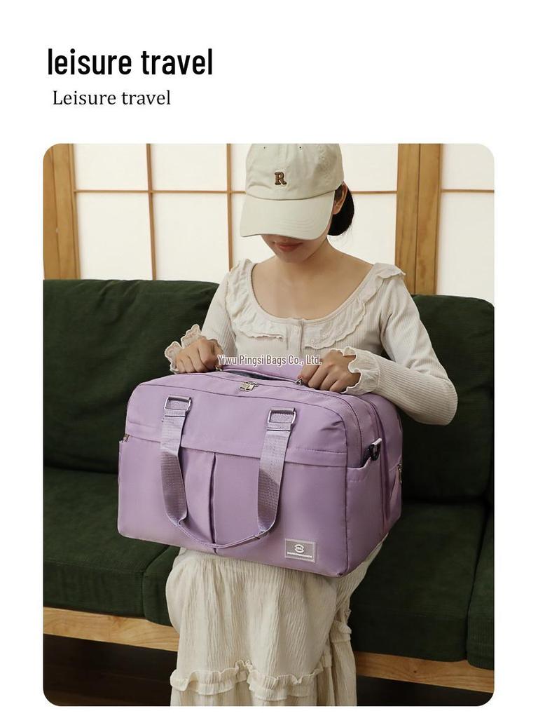 Lightweight Women's Travel Duffle Bag - Large Capacity, Portable, Carry-on for Short Business Trips and Hospital Storage