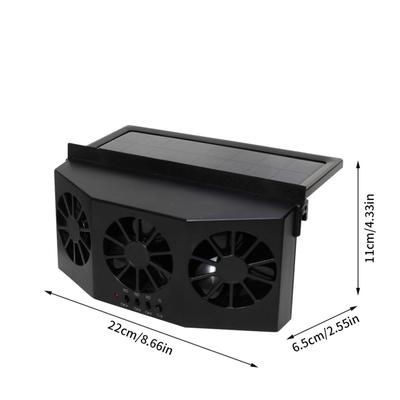 Solar-Auto-Abluftventilator, energiesparend, fördert die Luftzirkulation, solarbetriebener Auto-Ventilator, Auto-Entlüftung, weiß