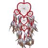 Large Dream-Catcher Wind Chime, Heart Shaped, Bedroom Wall Hanging, Bohemia Decoration, Feather Ornament, Hand Woven Crafts