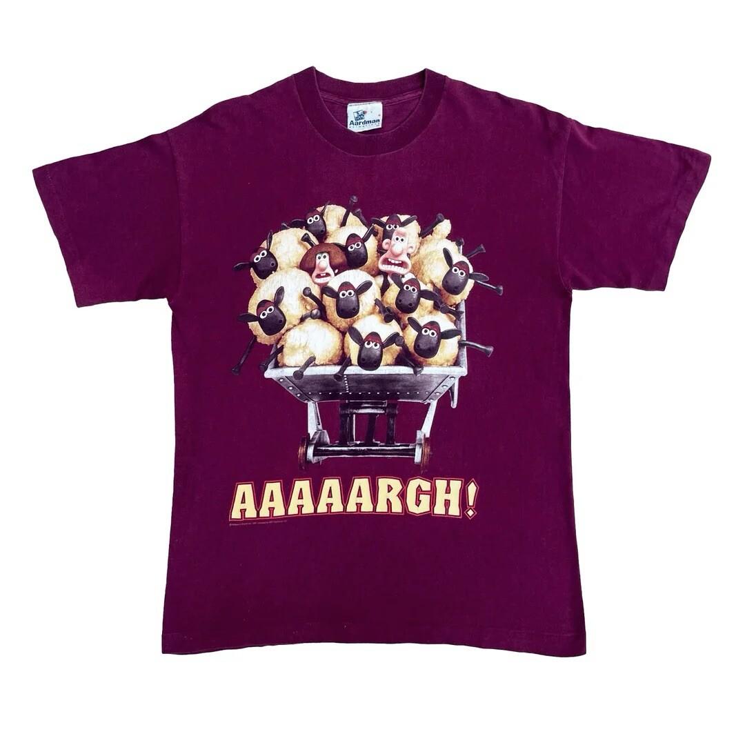 Wallace & Gromit 1990 90s Vintage Animation Movie Promo Aardman Graphic Unisex T-Shirt S