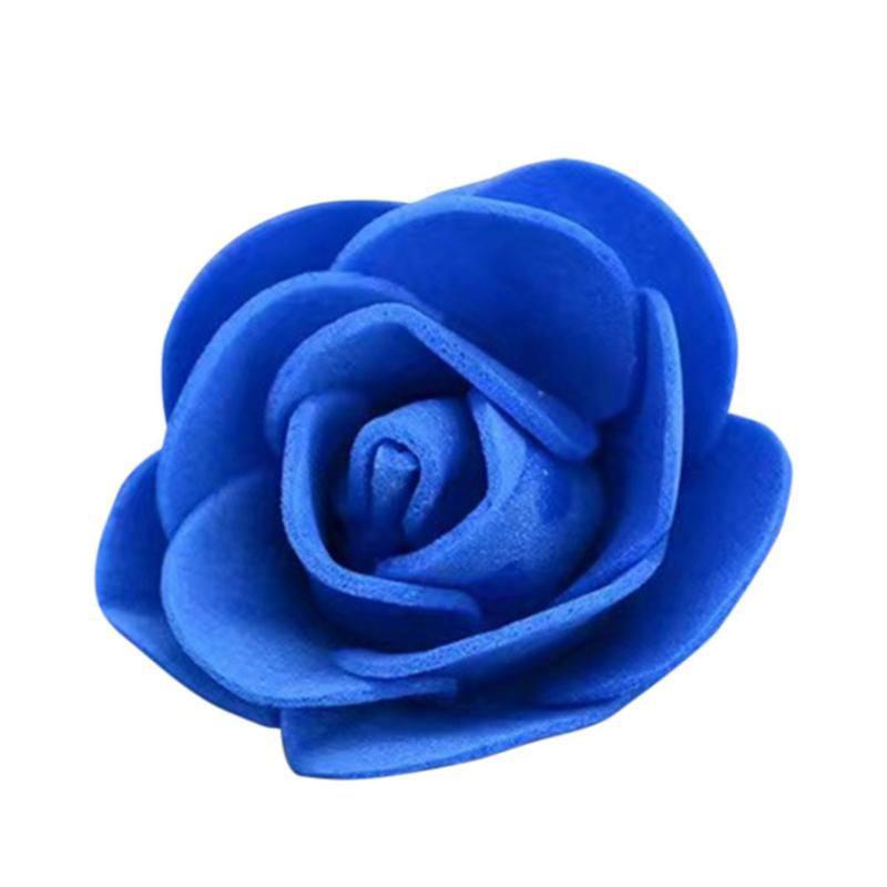 100Pcs 3.5cm Artificial Flower Foam PE Rose Heads DIY Valentine's Day Roses Wedding Candy Box Decoration