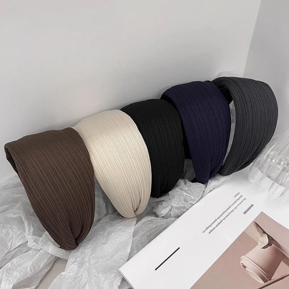 Wide Edge Hair Hoop Solid Hair Ornament Hair Accessories Hair Band  Women Girls