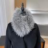 Magnetic Attraction Plush Scarf for Women Winter Warm Neck Warmer  for Outdoors