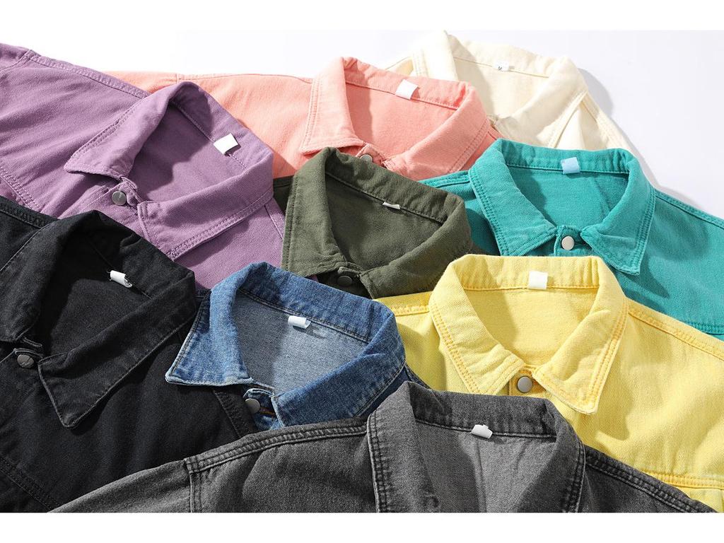 Alsidig Denimjakke til Plus Size, Unisex, til Efterår/Vinter