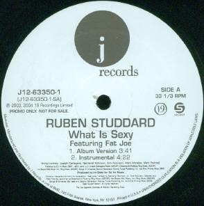 

12inch Record RUBEN STUDDARD FAT JOE What Is Sexy J12633501 J Records 2004 US Rap HipHopRB Used