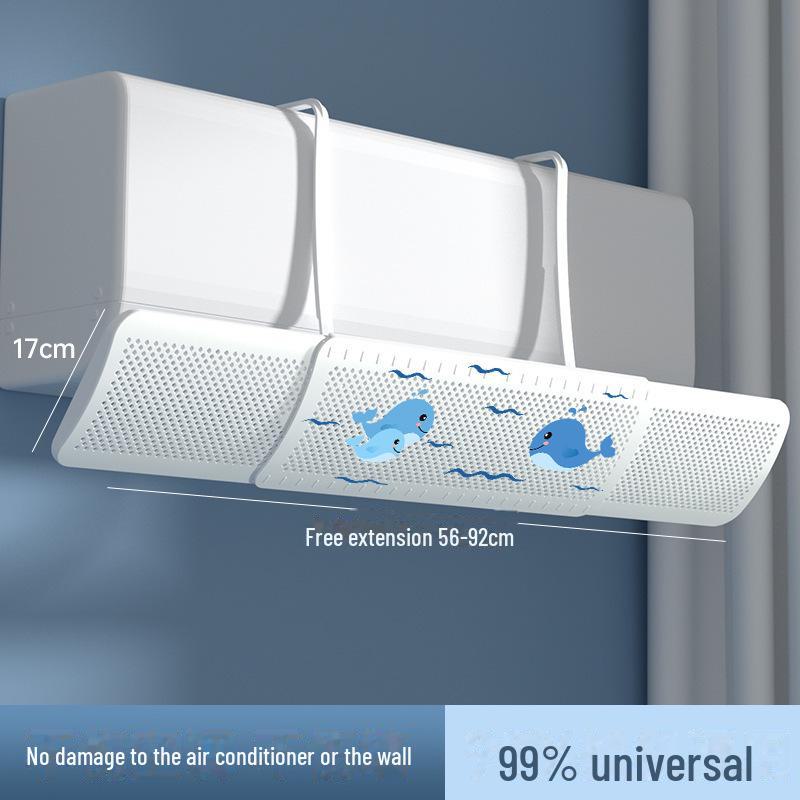 

Универсальный настенный дефлектор переменного тока: Предотвращает прямое обдувание, включает бесплатную установку