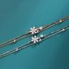 Double-layer Cherry Blossom Bracelet Women's Korean Niche Exquisite Versatile Temperament High-end Jewelry Valentine's Day Gift