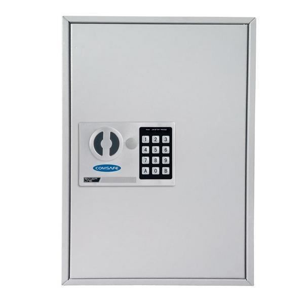 Armario para llaves - Rottner - S 64 - Cerradura electrónica de alta seguridad - Almacenamiento 64 llaves - Metal gris claro