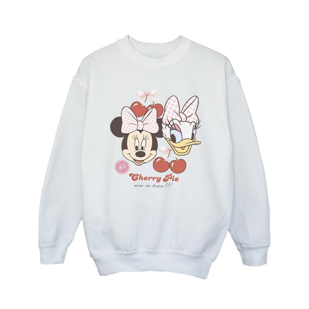Disney Girls Minnie Mouse & Daisy Cherry Sweatshirt