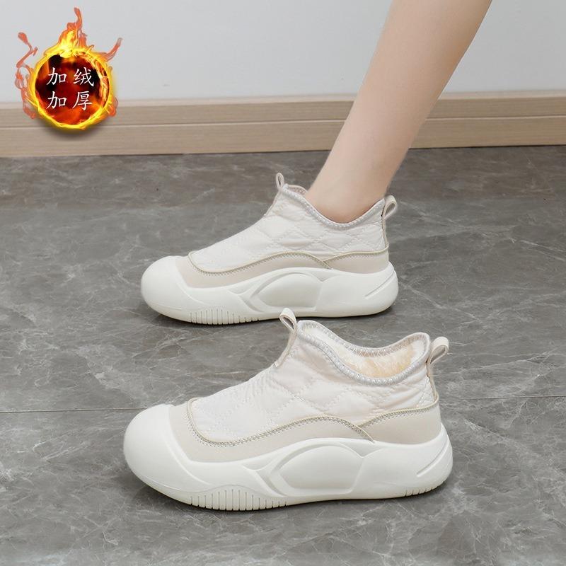 Women's shoes cotton shoes winter new velvet versatile female students tide warm thick-soled casual snow boots
