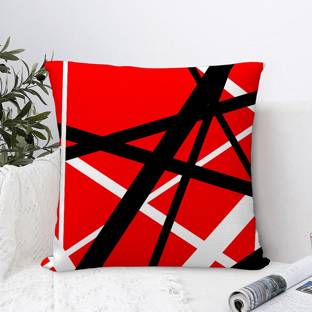 V-Van H-Halen Rock Pillow Case Plush Fabric Soft  Pillowcase Double Sided Print Cushion Cover Household Gifts