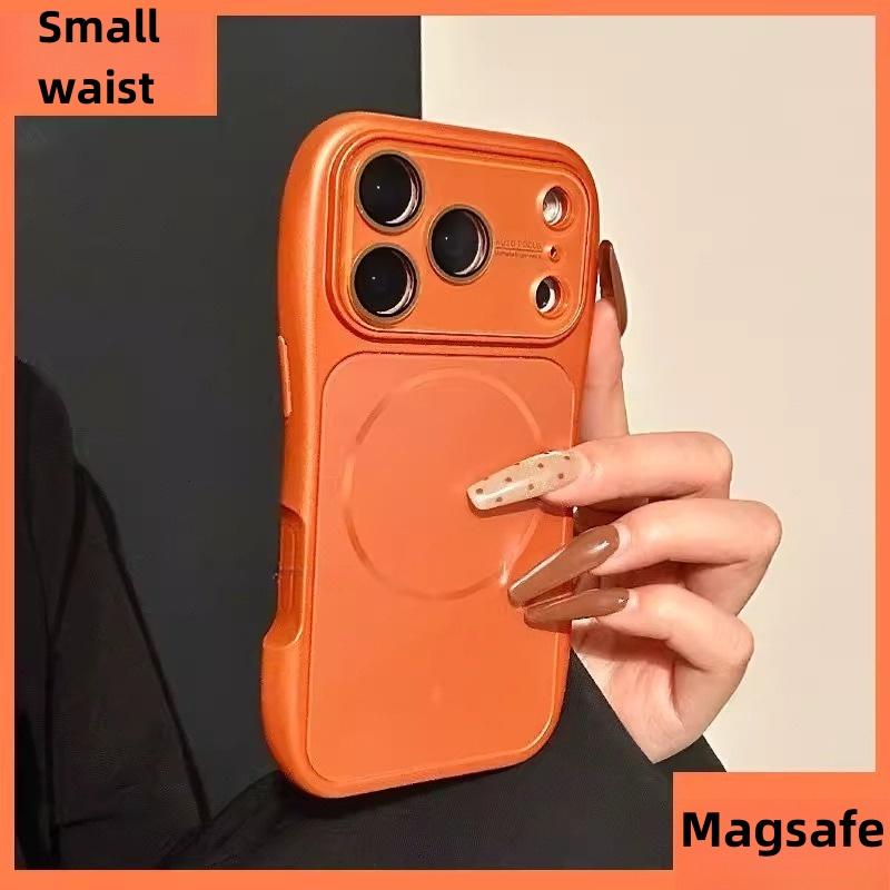 Luxury Small Waist AG Matte For Magsafe Charge Magnetic Case For For Iphone 17 16 15 14 13 Pro Max Shockproof Bumper Cover
