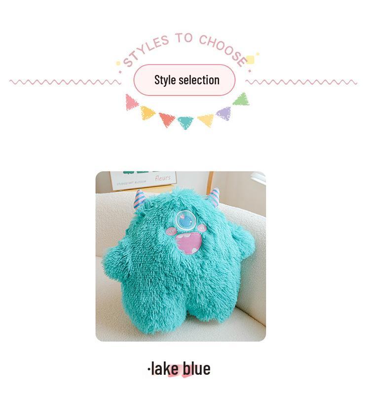 Cartoon Big-Eyed Monster Plush Doll: Children's Pillow Toy Gift