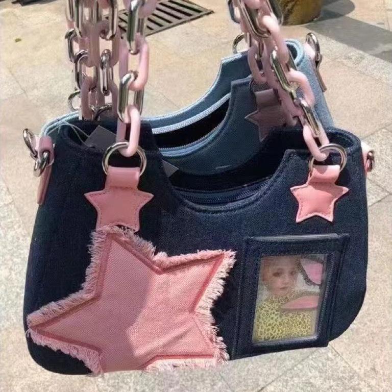 Denim Women Underarm Shopper Totes Large Capacity Designer Hobo Shoulder Bag Luxury Women's Handbags Small Crossbody Bags Purse
