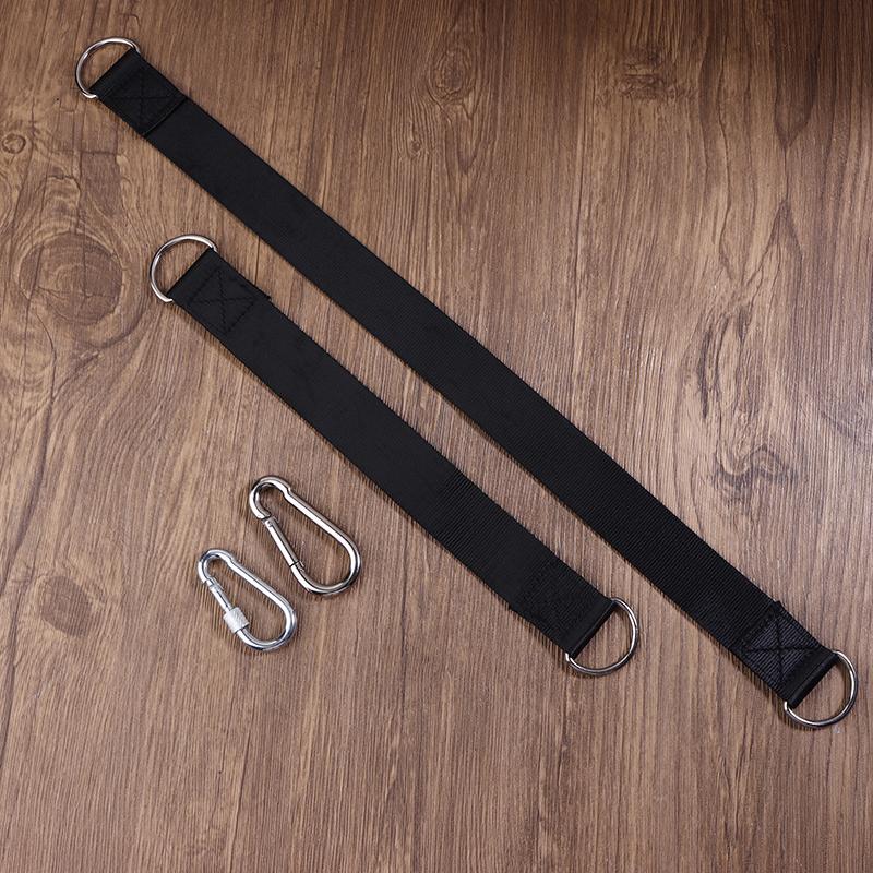2Pcs Durable Hanging Belt Hammock Swing Hanging Belt And Steel Alloy Hooks Outdoor Camping Hiking Tools Hammock Accessories
