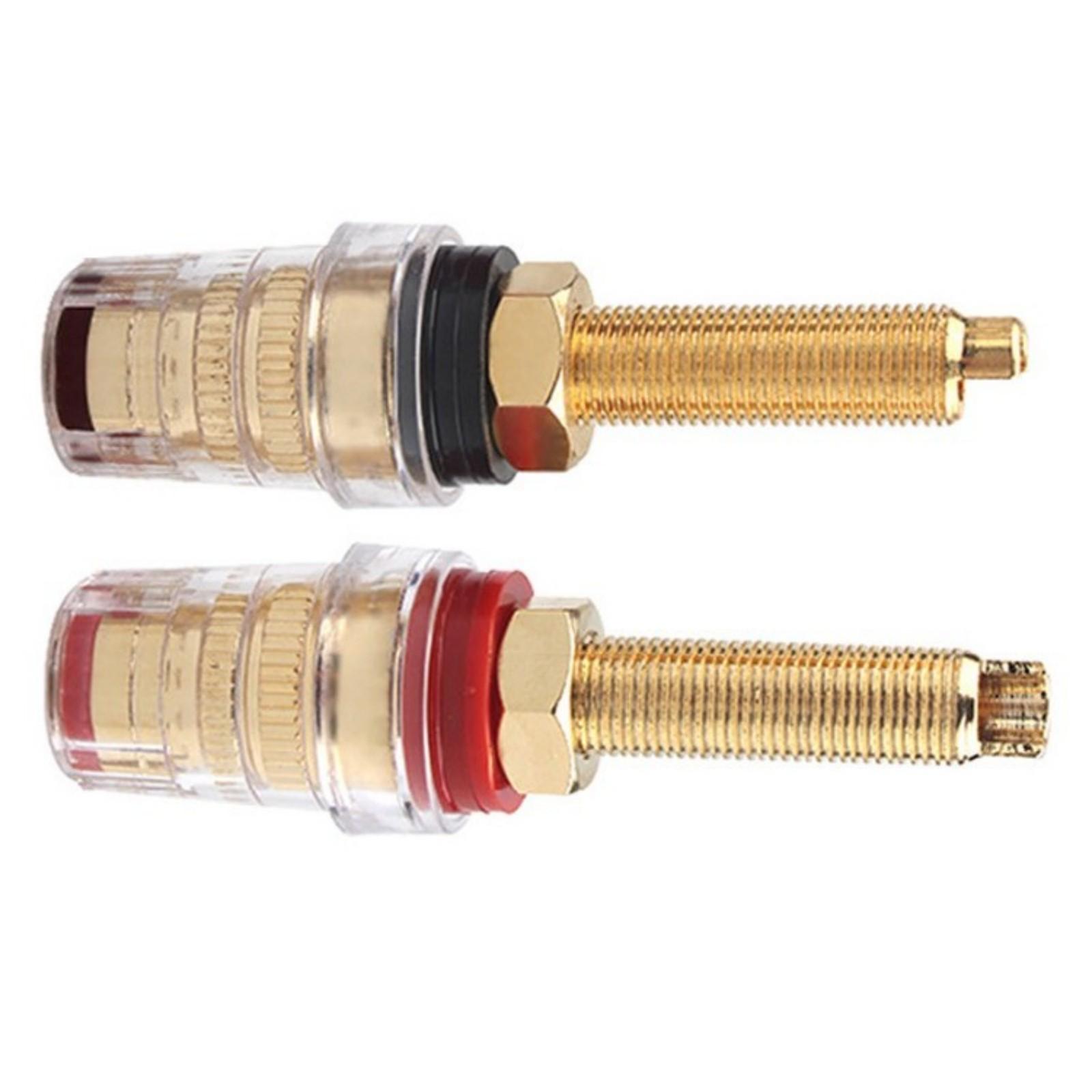 

1 Pair HIFI Speaker Terminals Transparent Long Binding Posts for Amplifiers and DIY Speakers with Stable Transmission