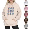 Women's Fashion Long-Sleeve Pullover Hoodie with Fun Movie-Inspired Prints