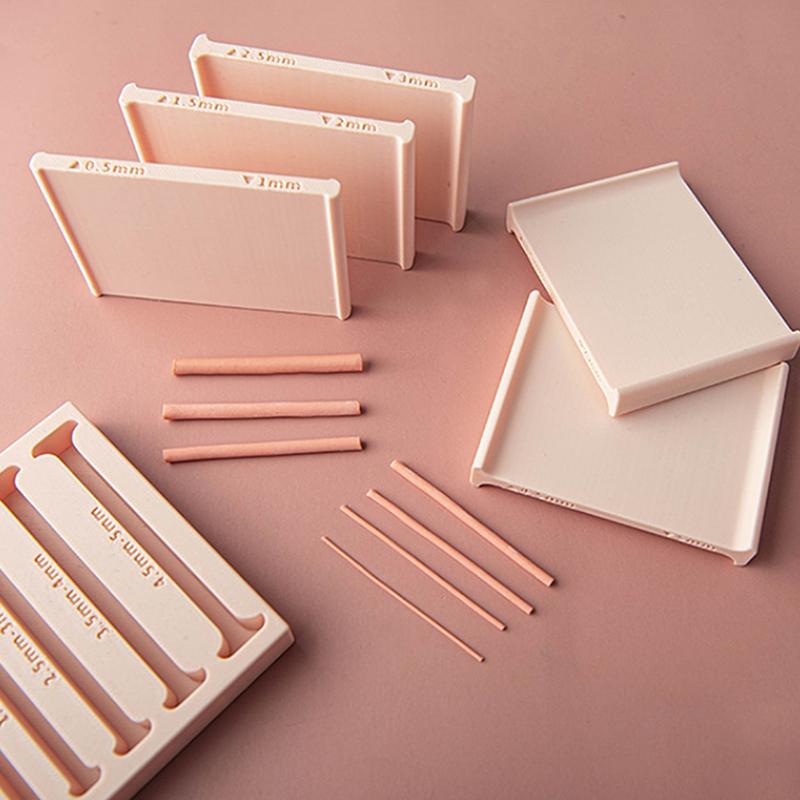 0,5-5 mm Mjuk Lerstång Valstransar DIY Handrullad Lerstång Vävda Örhängen Armband Hänge Tillverkning Polymerlera Verktyg