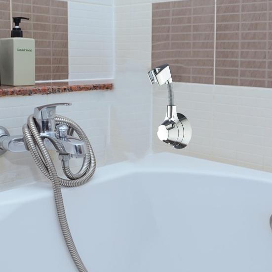 Duschhalter, verstellbarer Handbrausehalter, einfache Installation, Wandmontage, selbstklebende Duschhalterung für Zuhause