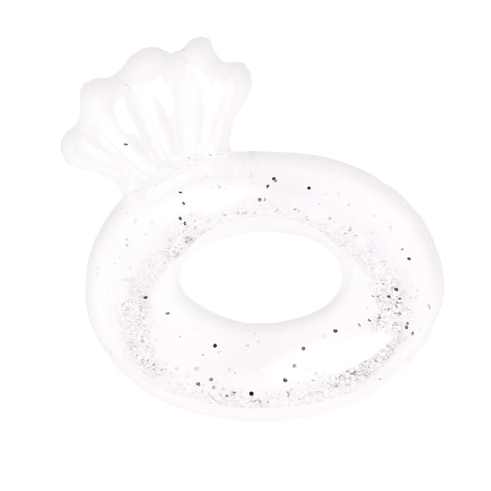 

MILASIC Shell Clear Float Float Children Kids Float Swim Ring Great for SNS Summer Pool Sea Beach Water Play Transparent Stylish Boys Girls Instagram