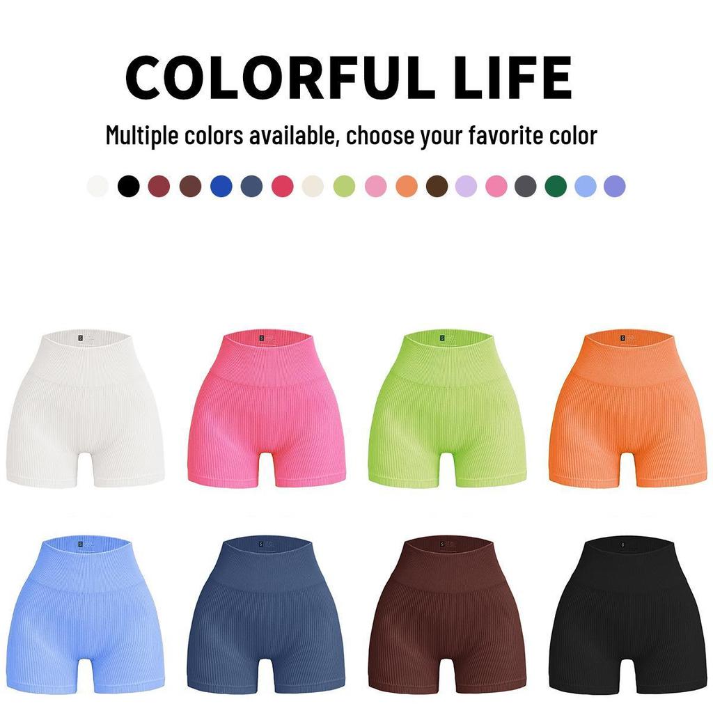 Women's High-Waisted Butt-Lifting Yoga & Running Shorts - Quick-Drying Fitness Wear