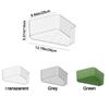 3PCS Plastic Triangle Storage Rack Transparent Large Capacity Cosmetic Storage Box Stackable Desktop Bookshelf for Home