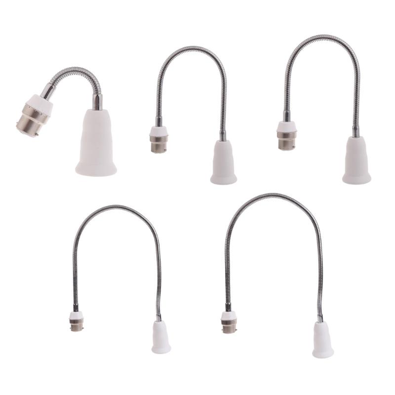 Multifunctional B22 to E27 Base Extended Light Holder Lamp Bulb Socket Adapter for Photography Studio and Home Decor
