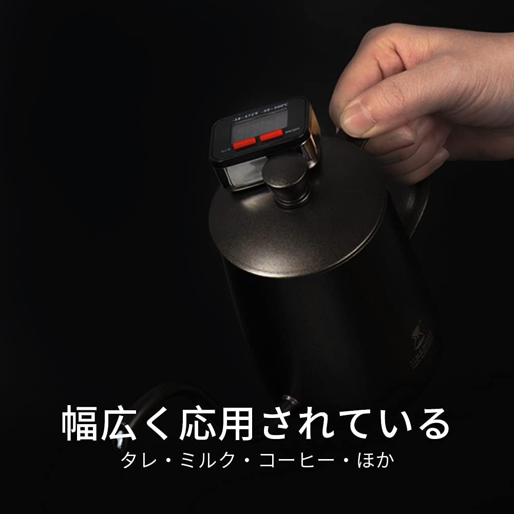 Watchget Drip Pot Thermometer, Coffee, Milk Foamer Thermometer, Kitchen Thermometer, Digital for Cooking, Tempura, Meat, Bath, Milk, Etc., Speed