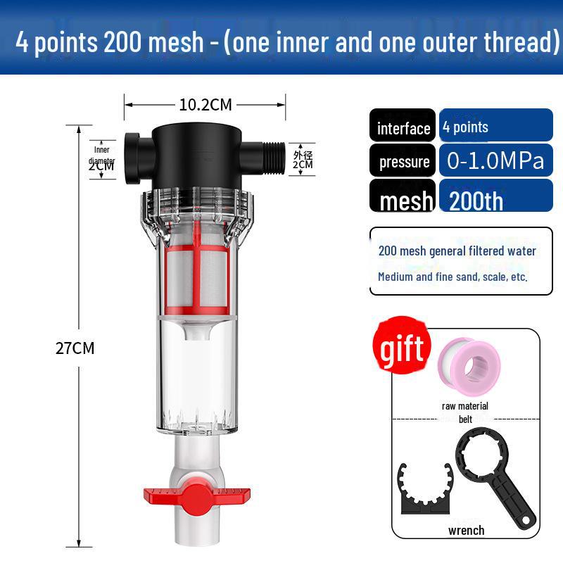Large Capacity Fish Tank Pre-Filter and Waste Separator Pipeline