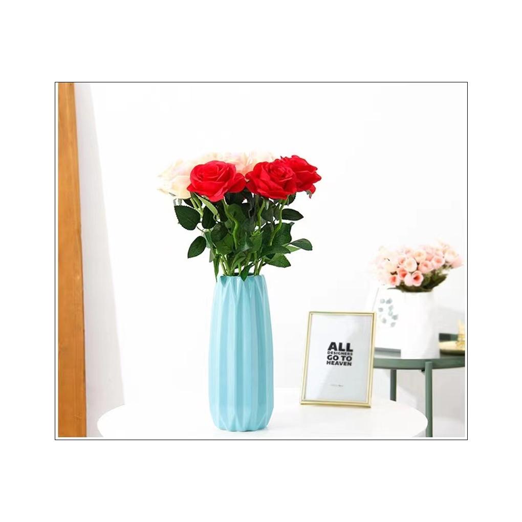10piece Realistic Artificial Flowers For Home Decoration - Vivid Roses Complement Any Space Artificial Flowers In Vase