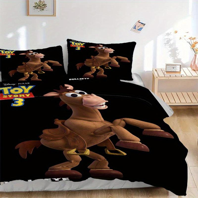 

3pcs Toy Story Bullseye Quilt Set Soft and Comfortable Bedroom, Guest Room and Dorm Decor Bedding Set D080 135x200cm