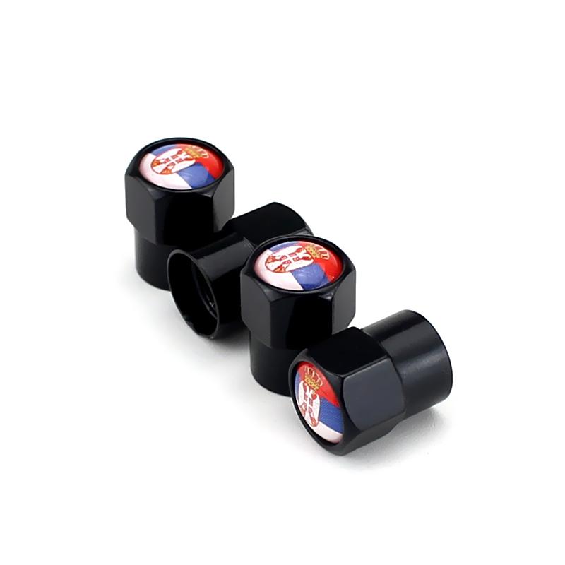 

4PCS Serbia Flag Car Wheel Tire Valve Caps Tyre Stem For Volvo Skoda BMW Subaru Toyota Honda Volkswagen Ford Hyundai Nissan чёрный