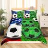 Football Sports Bedding Set,Football Duvet Cover 3D Print Quilt Cover Pillowcase king Queen Size Boys Adult Birthday Gift